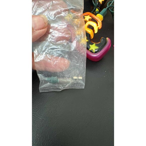 Vintage Blow Mold Witch Shoes Halloween String Lights Works - Picture 6 of 6
